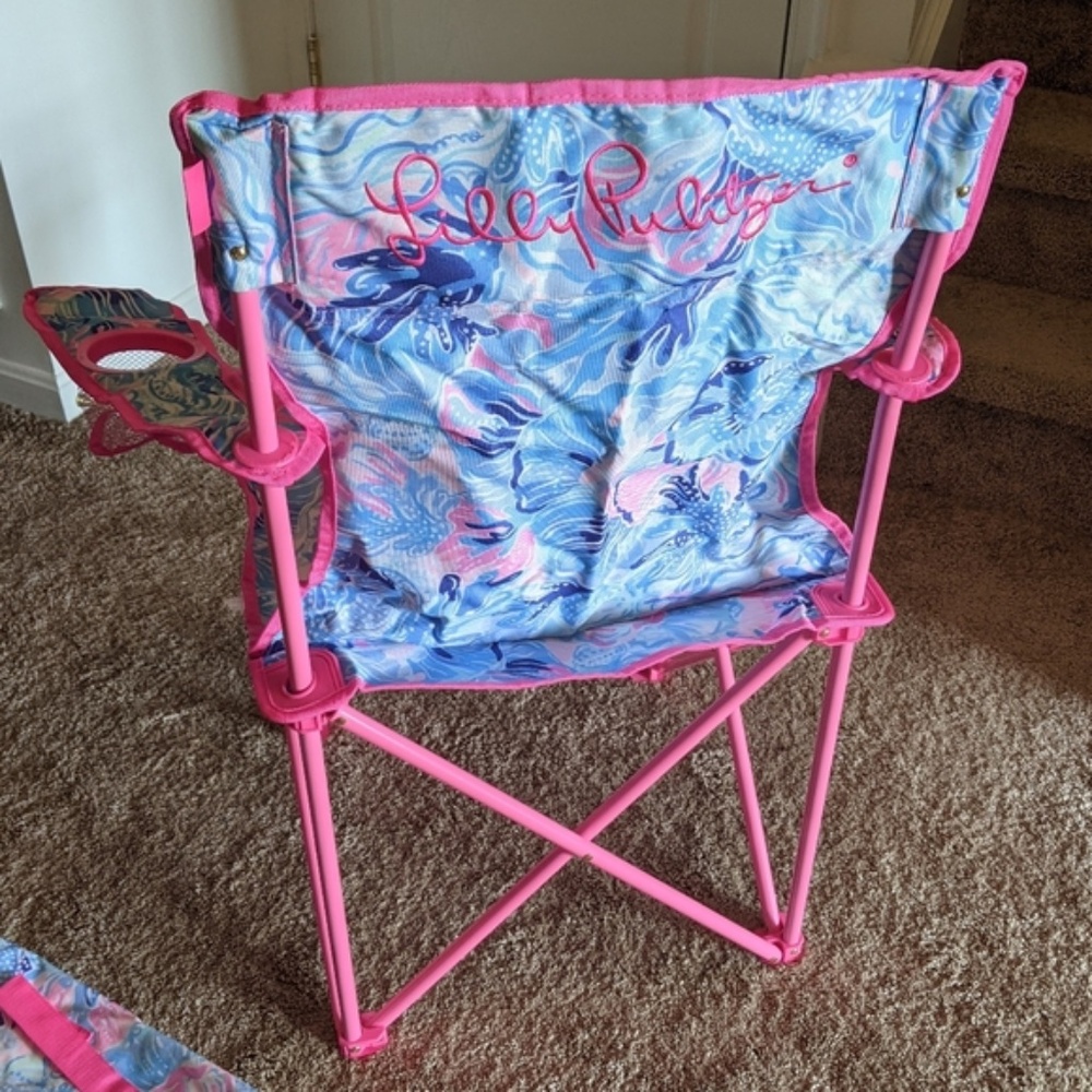 NEW Lilly Pulitzer Folding Beach Chair - Picture 4 of 8
